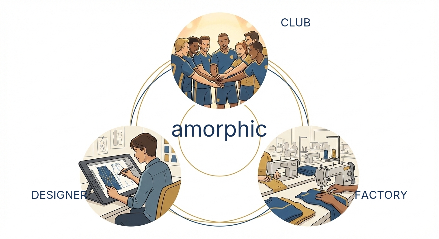 amorphic connects Clubs, Designers, and Factories